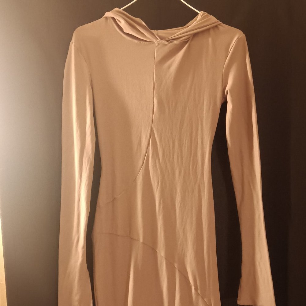 Tan Long Sleeve Dress